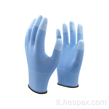 Hespax Guoghi da lavoro personalizzati PU Anti-Cut Safety Coated